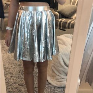 Silver Platinum Costume Skirt size Small